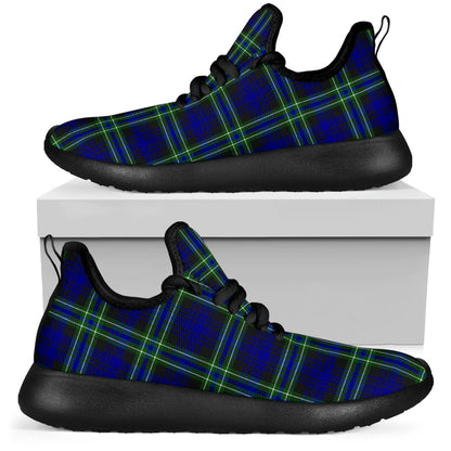 Arbuthnot Modern Tartan Plaid Mesh Knit Sneakers