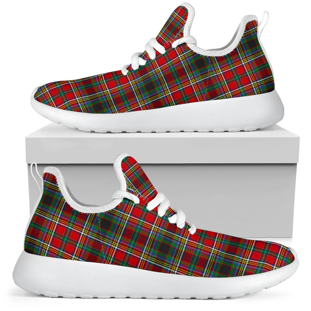 Anderson of Arbrake Tartan Plaid Mesh Knit Sneakers