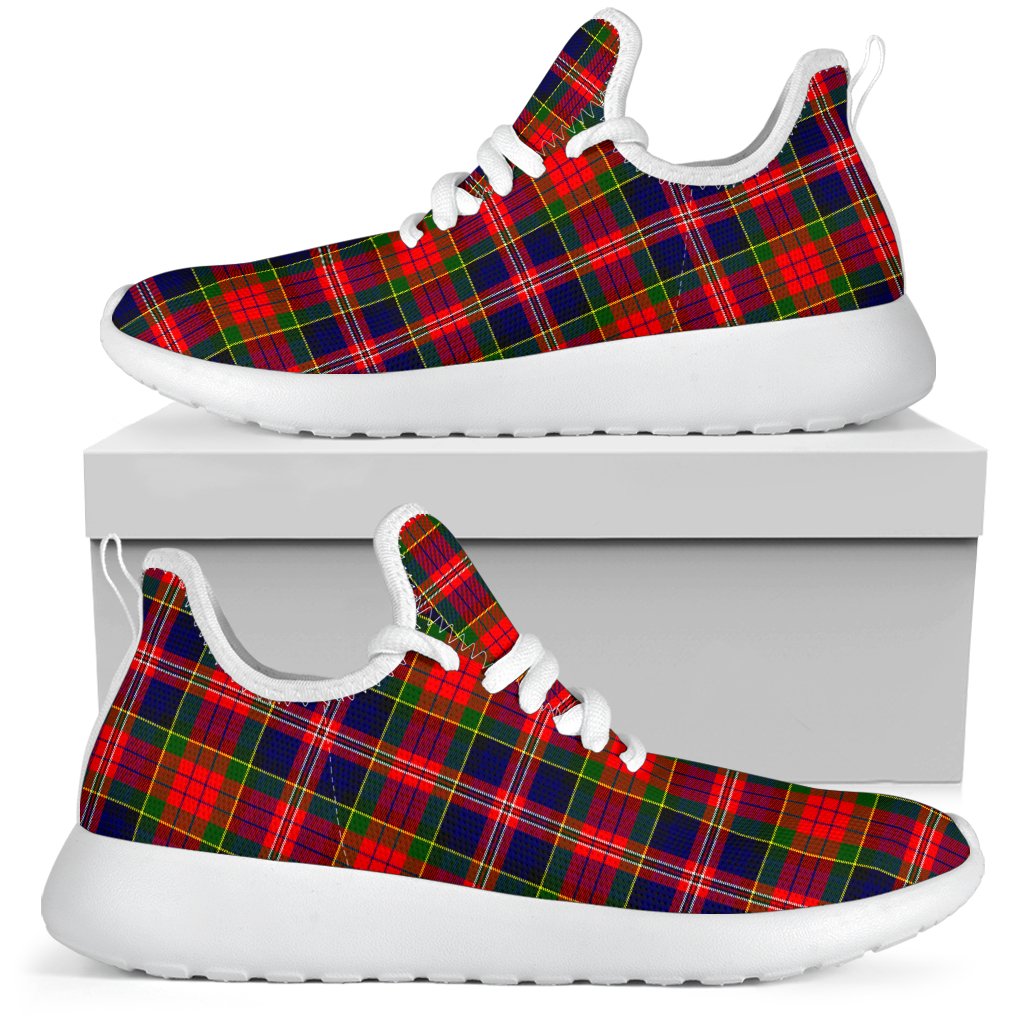 MacPherson Modern Tartan Plaid Mesh Knit Sneakers