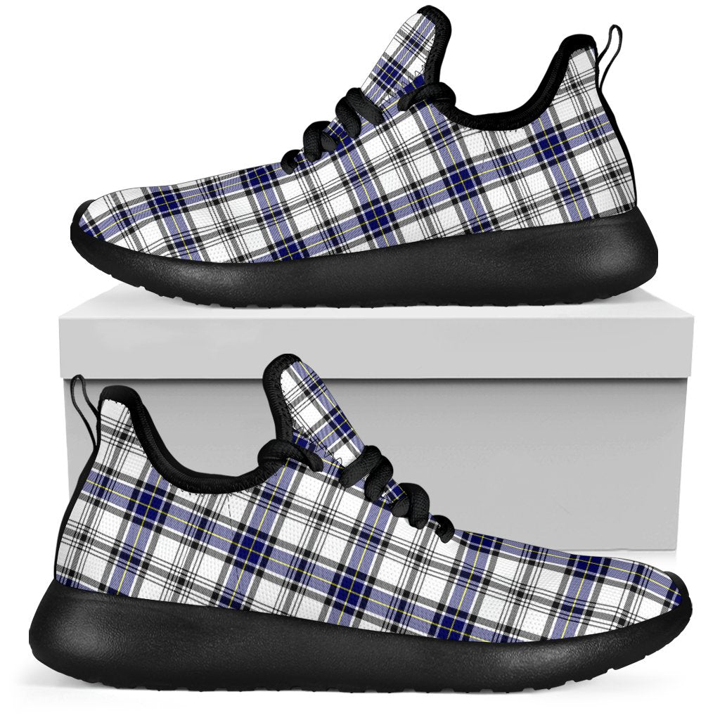 Hannay Modern Tartan Plaid Mesh Knit Sneakers