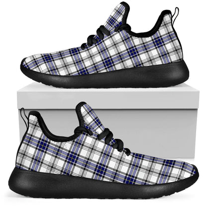 Hannay Modern Tartan Plaid Mesh Knit Sneakers