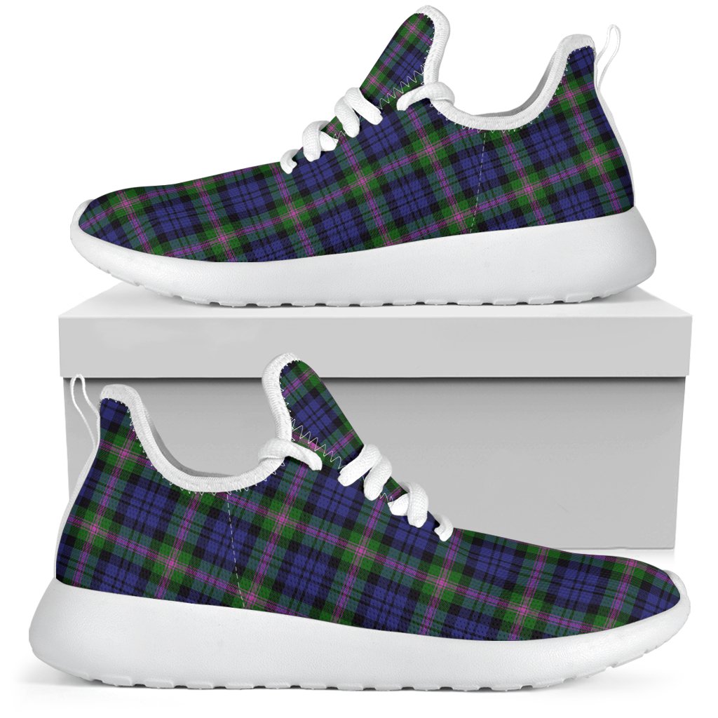 Baird Modern Tartan Plaid Mesh Knit Sneakers