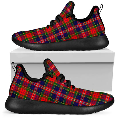 MacPherson Modern Tartan Plaid Mesh Knit Sneakers