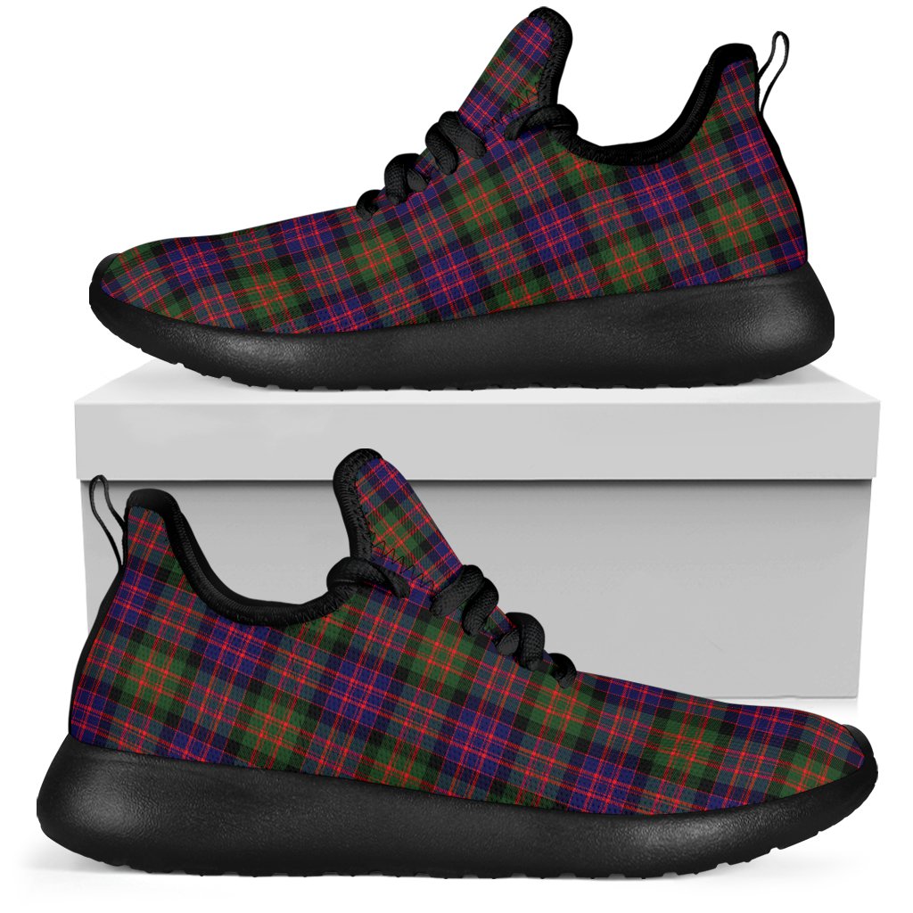 MacDonald Modern Tartan Plaid Mesh Knit Sneakers
