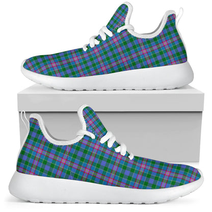 Pitcairn Hunting Tartan Plaid Mesh Knit Sneakers