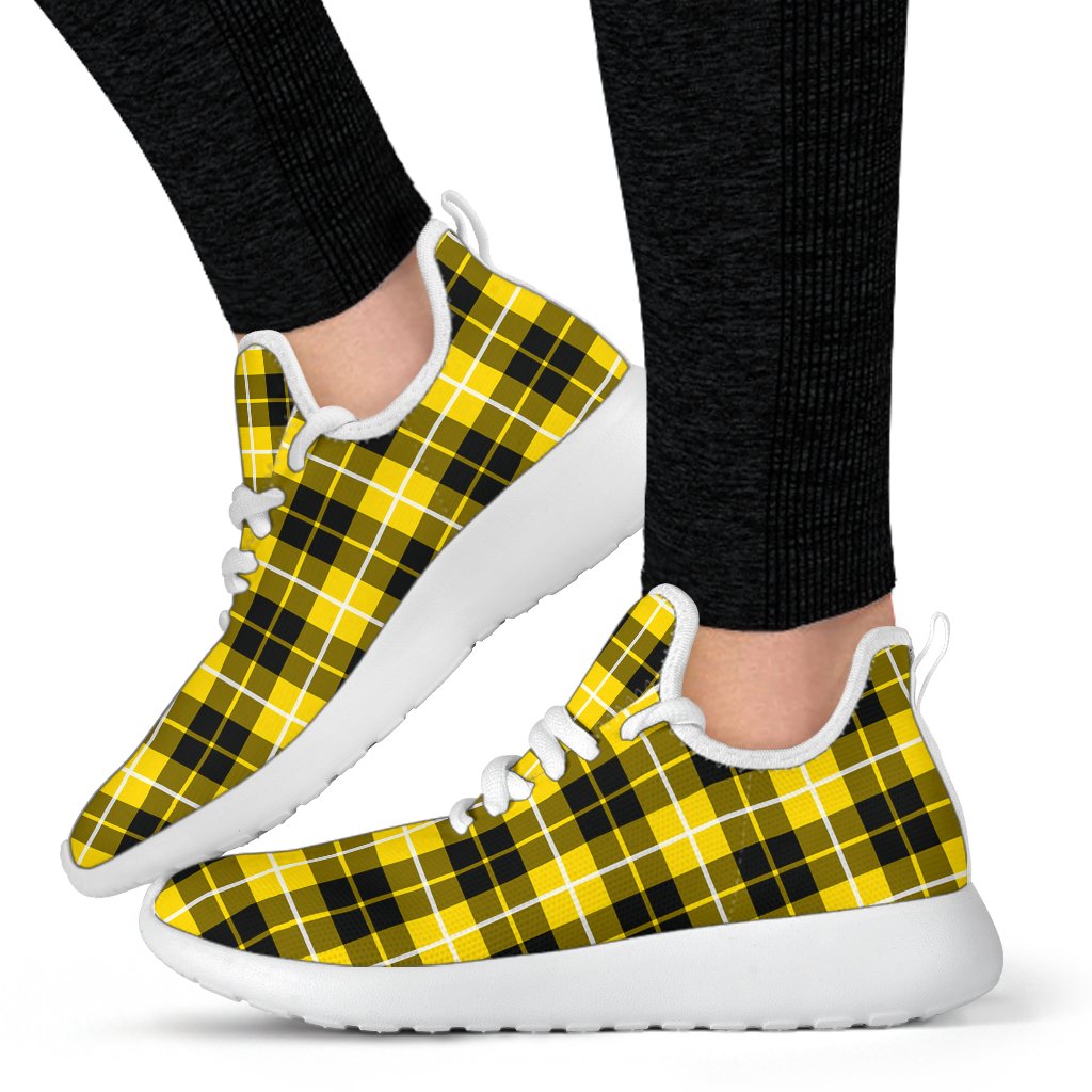 Barclay Dress Modern Tartan Plaid Mesh Knit Sneakers