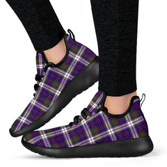 MacDonald Dress Modern Tartan Plaid Mesh Knit Sneakers
