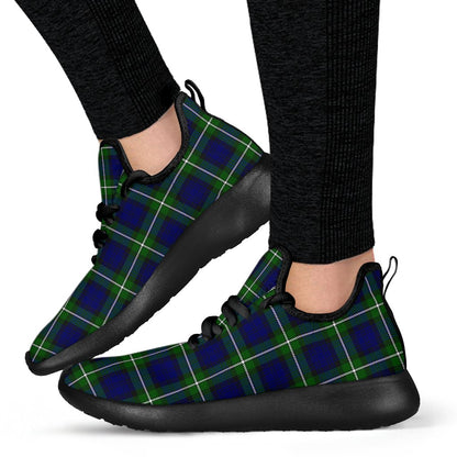 Forbes Modern Tartan Plaid Mesh Knit Sneakers