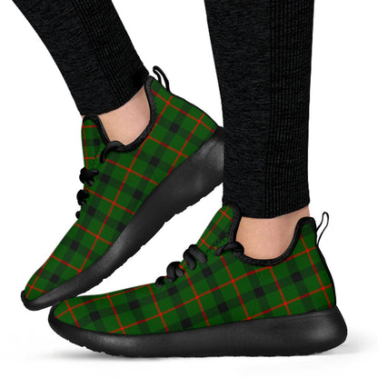 Kincaid Modern Tartan Plaid Mesh Knit Sneakers