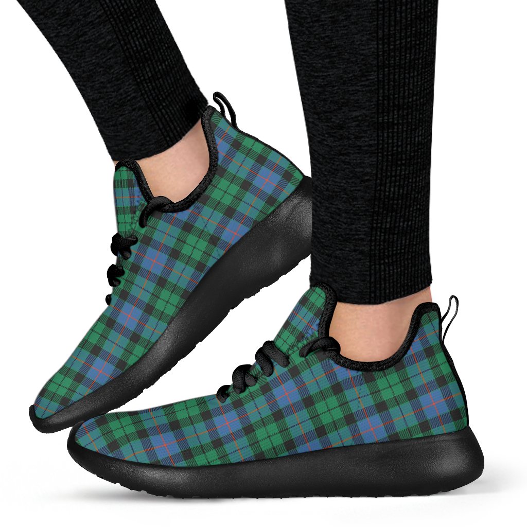 Morrison Ancient Tartan Plaid Mesh Knit Sneakers