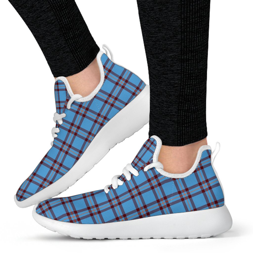 Elliot Ancient Tartan Plaid Mesh Knit Sneakers