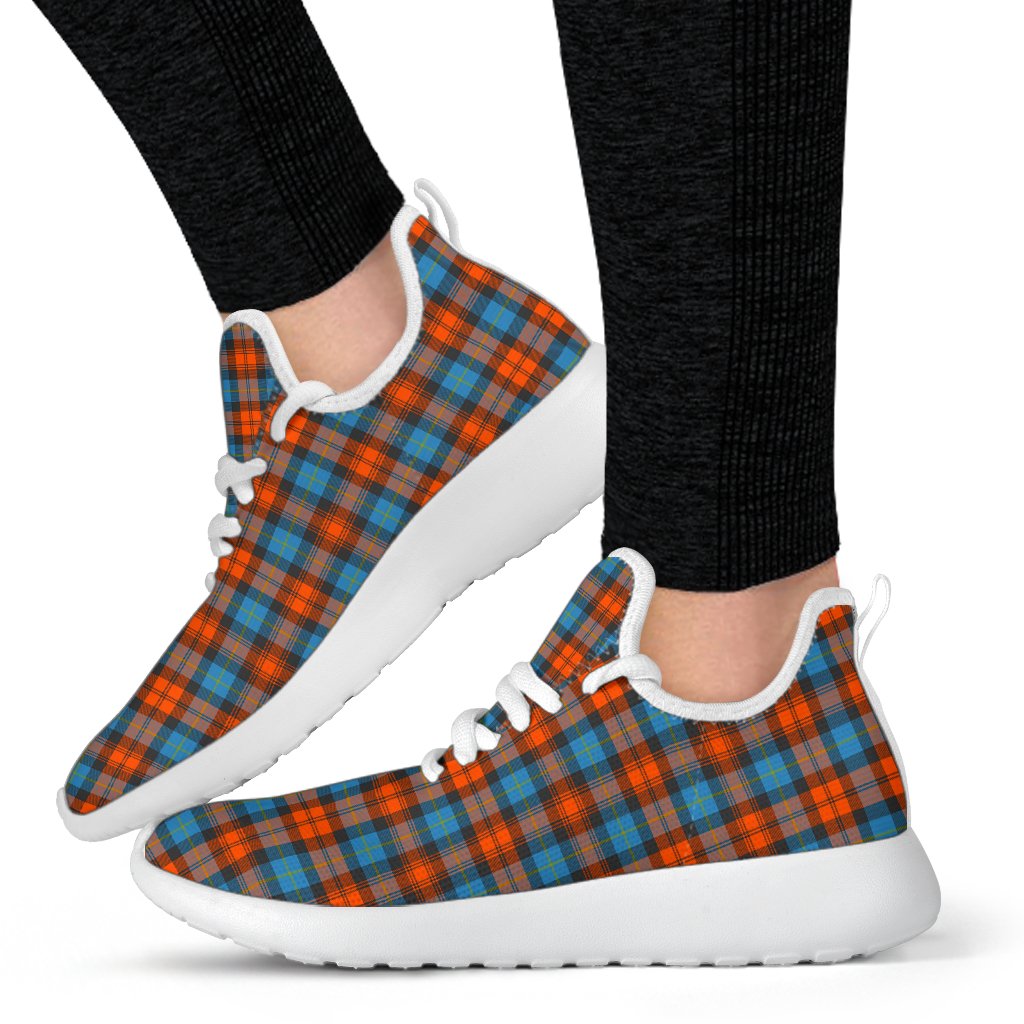 MacLachlan Ancient Tartan Plaid Mesh Knit Sneakers