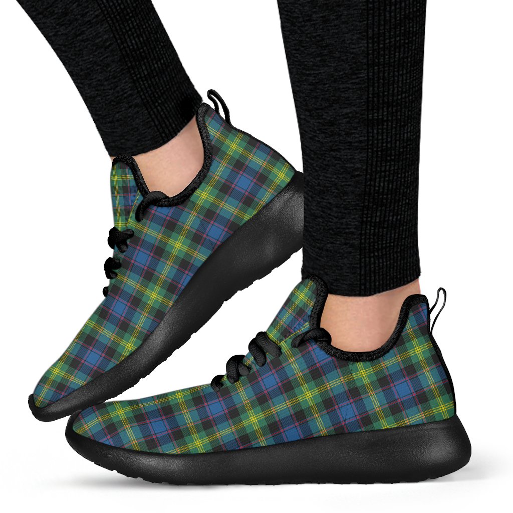 Watson Ancient Tartan Plaid Mesh Knit Sneakers