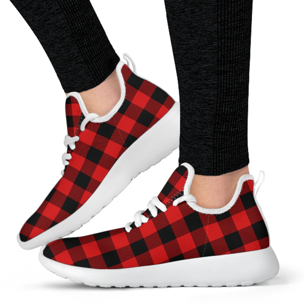 Rob Roy MacGregor Modern Tartan Plaid Mesh Knit Sneakers