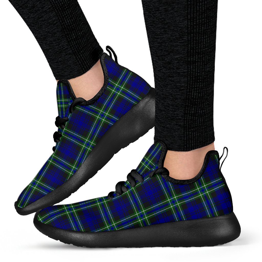 Arbuthnot Modern Tartan Plaid Mesh Knit Sneakers