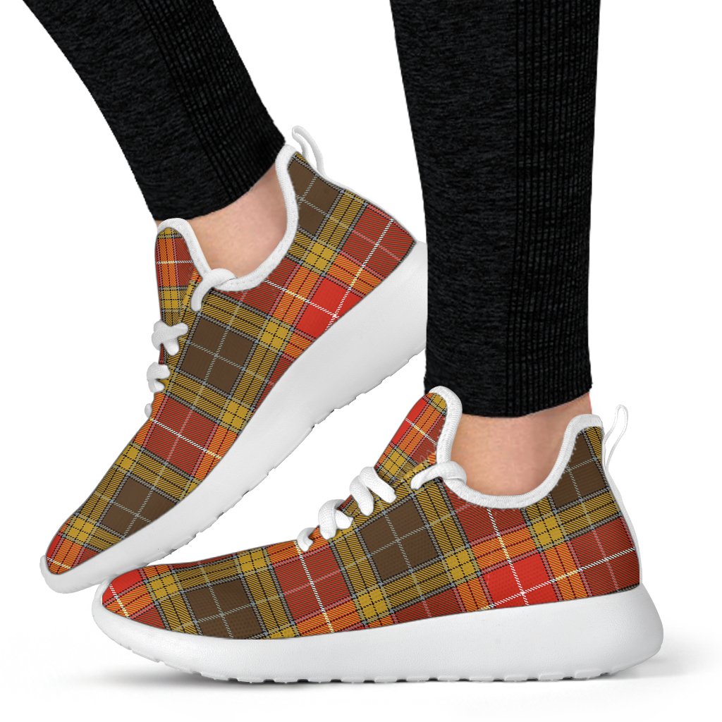 Buchanan Old Set Weathered Tartan Plaid Mesh Knit Sneakers