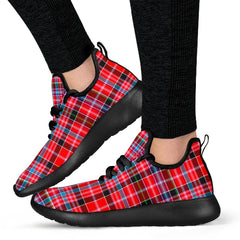 Aberdeen District Tartan Plaid Mesh Knit Sneakers