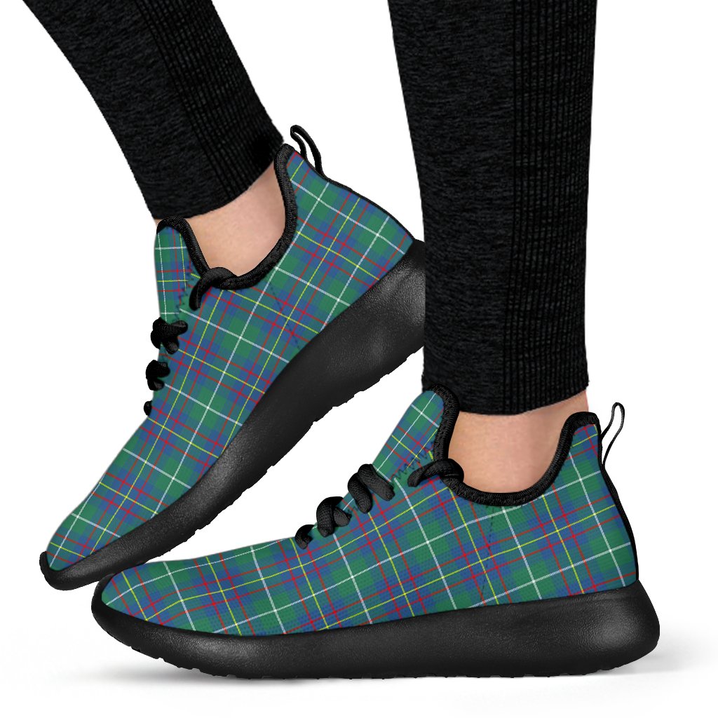 Inglis Ancient Tartan Plaid Mesh Knit Sneakers