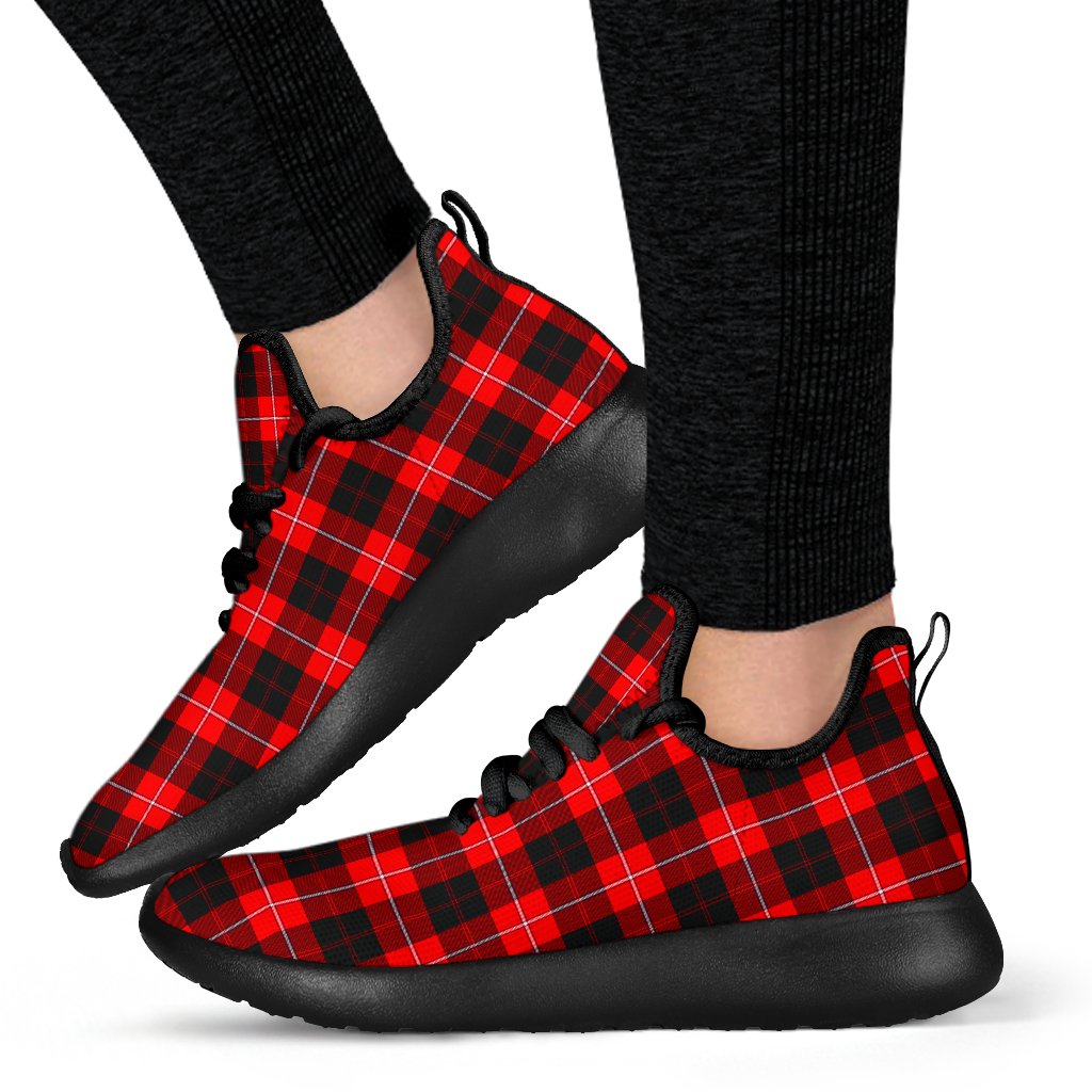 Cunningham Modern Tartan Plaid Mesh Knit Sneakers