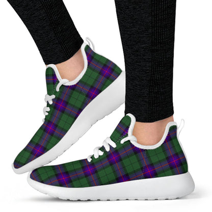 Armstrong Modern Tartan Plaid Mesh Knit Sneakers