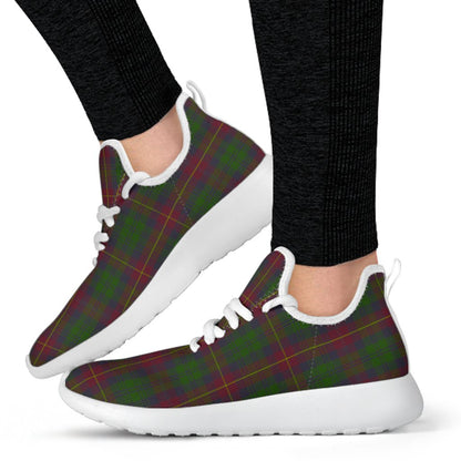 Cairns Tartan Plaid Mesh Knit Sneakers