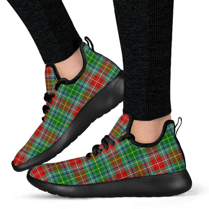 Muirhead Tartan Plaid Mesh Knit Sneakers