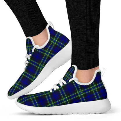 Arbuthnot Modern Tartan Plaid Mesh Knit Sneakers