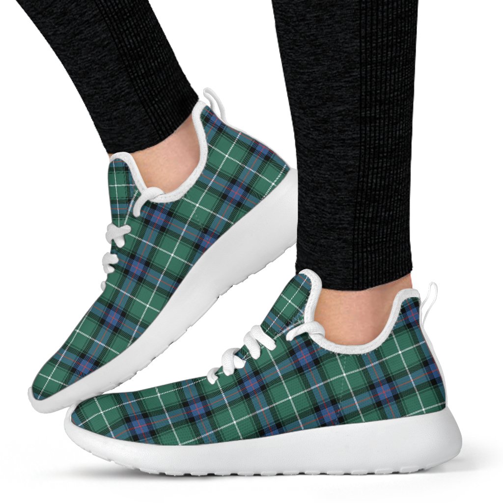 MacDonald of the Isles Hunting Ancient Tartan Plaid Mesh Knit Sneakers