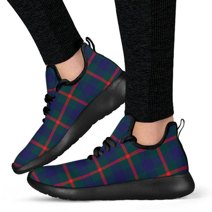 Agnew Modern Tartan Plaid Mesh Knit Sneakers