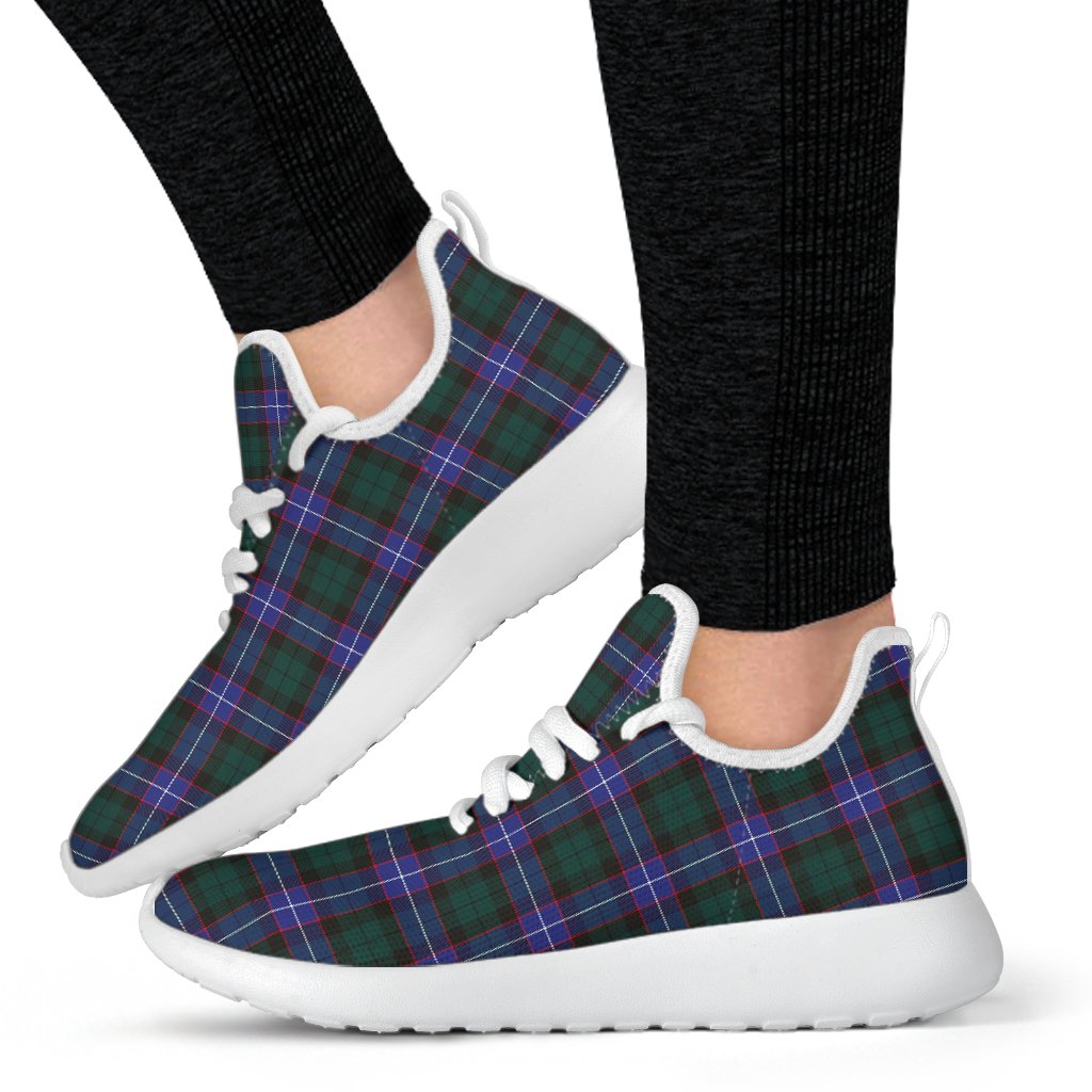 Guthrie Modern Tartan Plaid Mesh Knit Sneakers