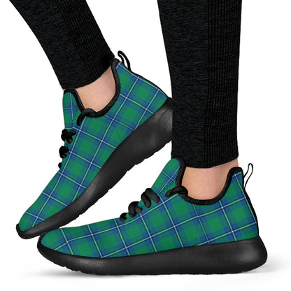 Irvine Ancient Tartan Plaid Mesh Knit Sneakers