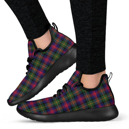 Logan Modern Tartan Plaid Mesh Knit Sneakers