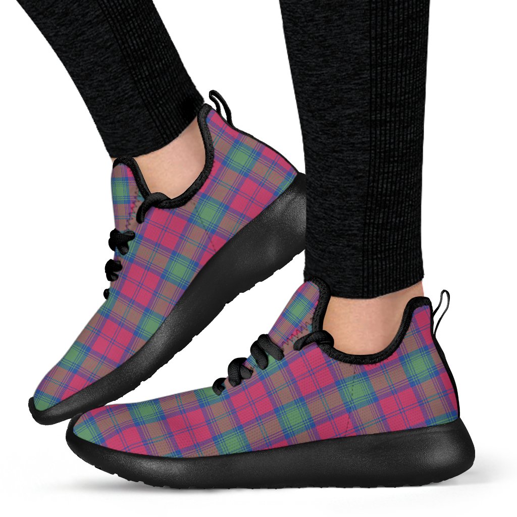 Lindsay Ancient Tartan Plaid Mesh Knit Sneakers