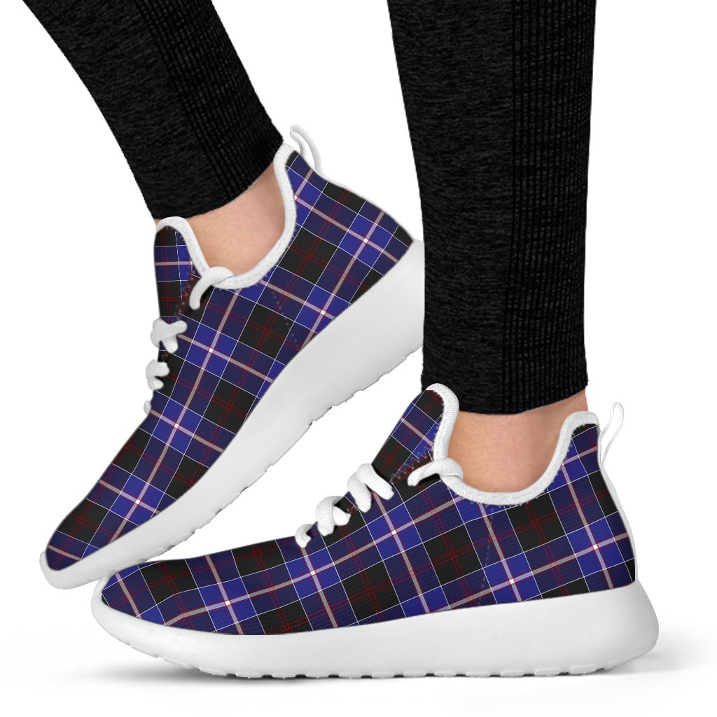 Dunlop Modern Tartan Plaid Mesh Knit Sneakers