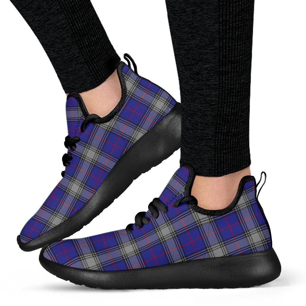 Kinnaird Tartan Plaid Mesh Knit Sneakers