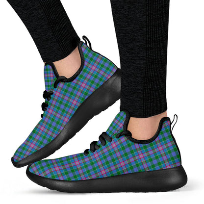 Pitcairn Hunting Tartan Plaid Mesh Knit Sneakers