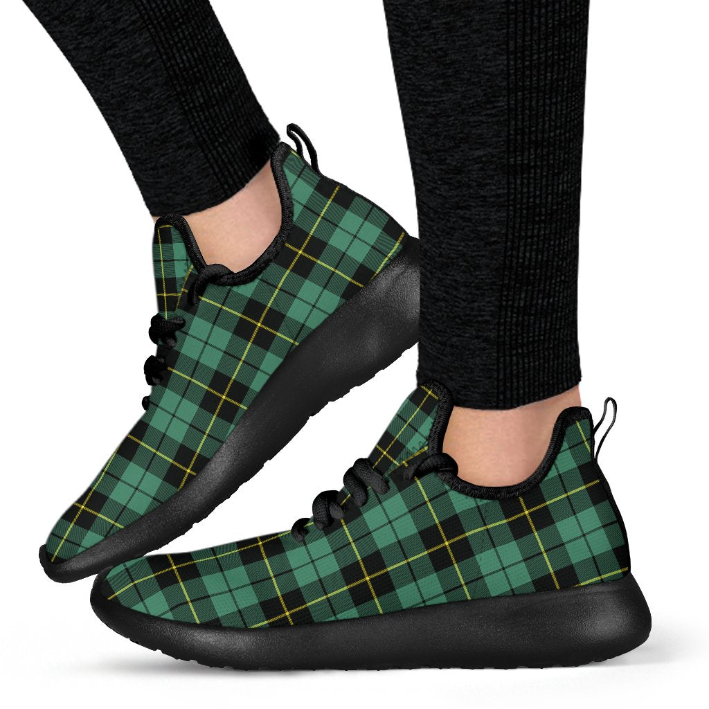 Wallace Hunting Ancient Tartan Plaid Mesh Knit Sneakers