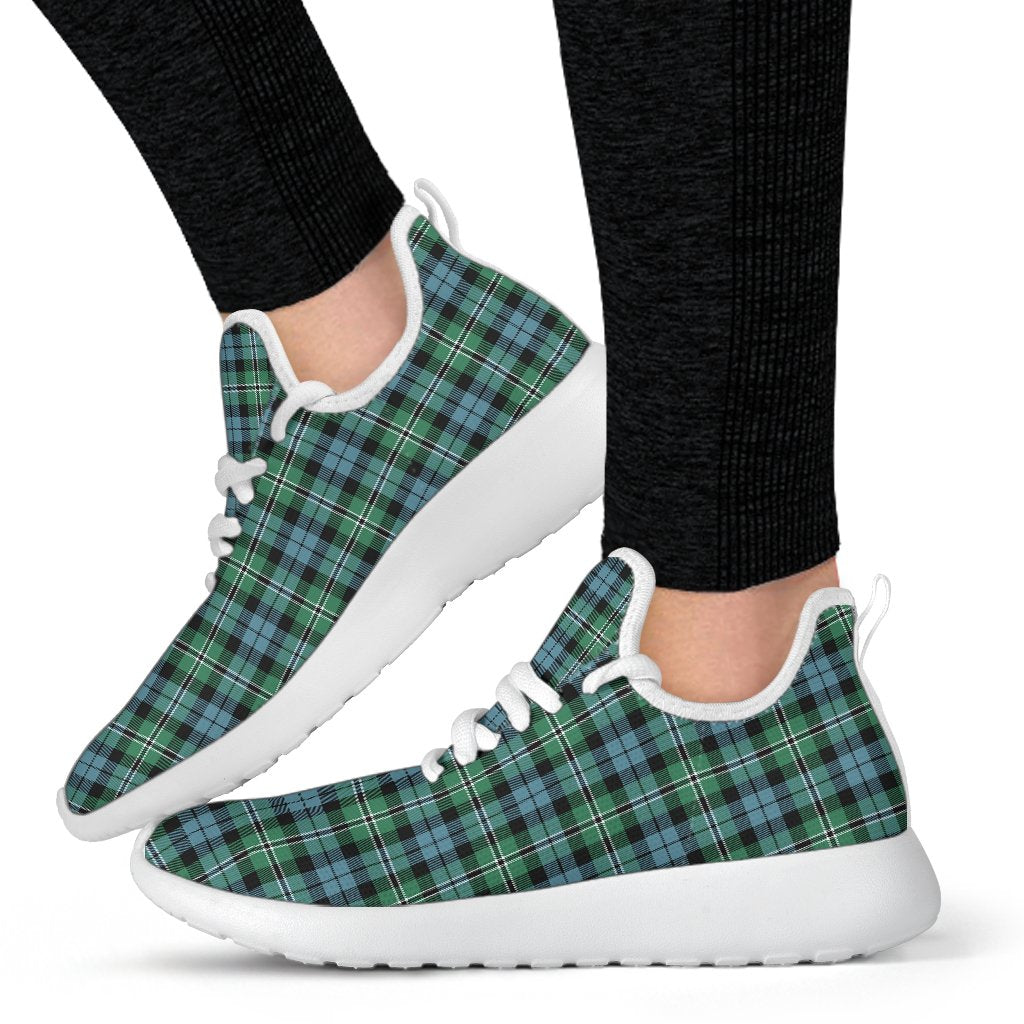 Melville Tartan Plaid Mesh Knit Sneakers