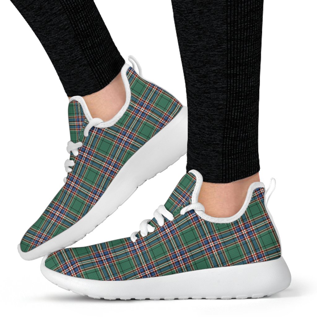 MacFarlane Hunting Ancient Tartan Plaid Mesh Knit Sneakers