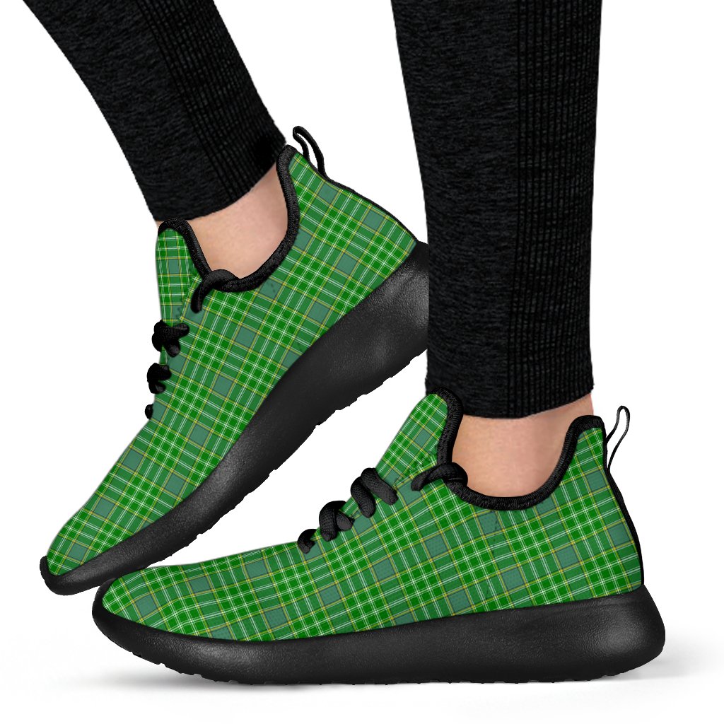 Currie Tartan Plaid Mesh Knit Sneakers