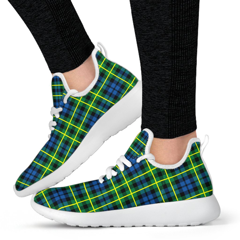 Campbell of Breadalbane Ancient Tartan Plaid Mesh Knit Sneakers