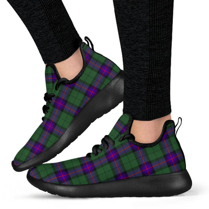 Armstrong Modern Tartan Plaid Mesh Knit Sneakers