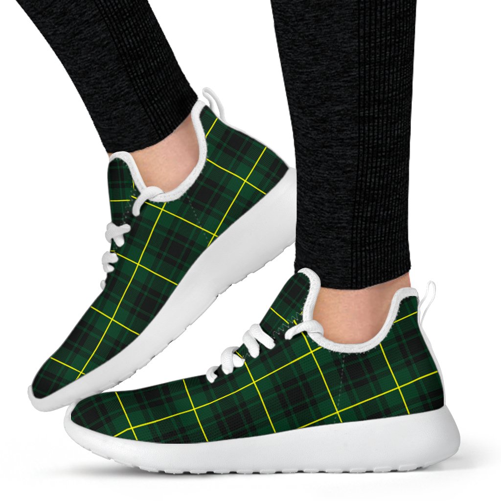 MacArthur Modern Tartan Plaid Mesh Knit Sneakers