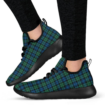 Campbell Ancient 02 Tartan Plaid Mesh Knit Sneakers