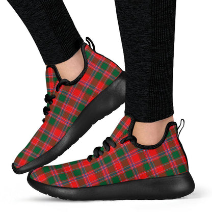 Dalziel Modern Tartan Plaid Mesh Knit Sneakers