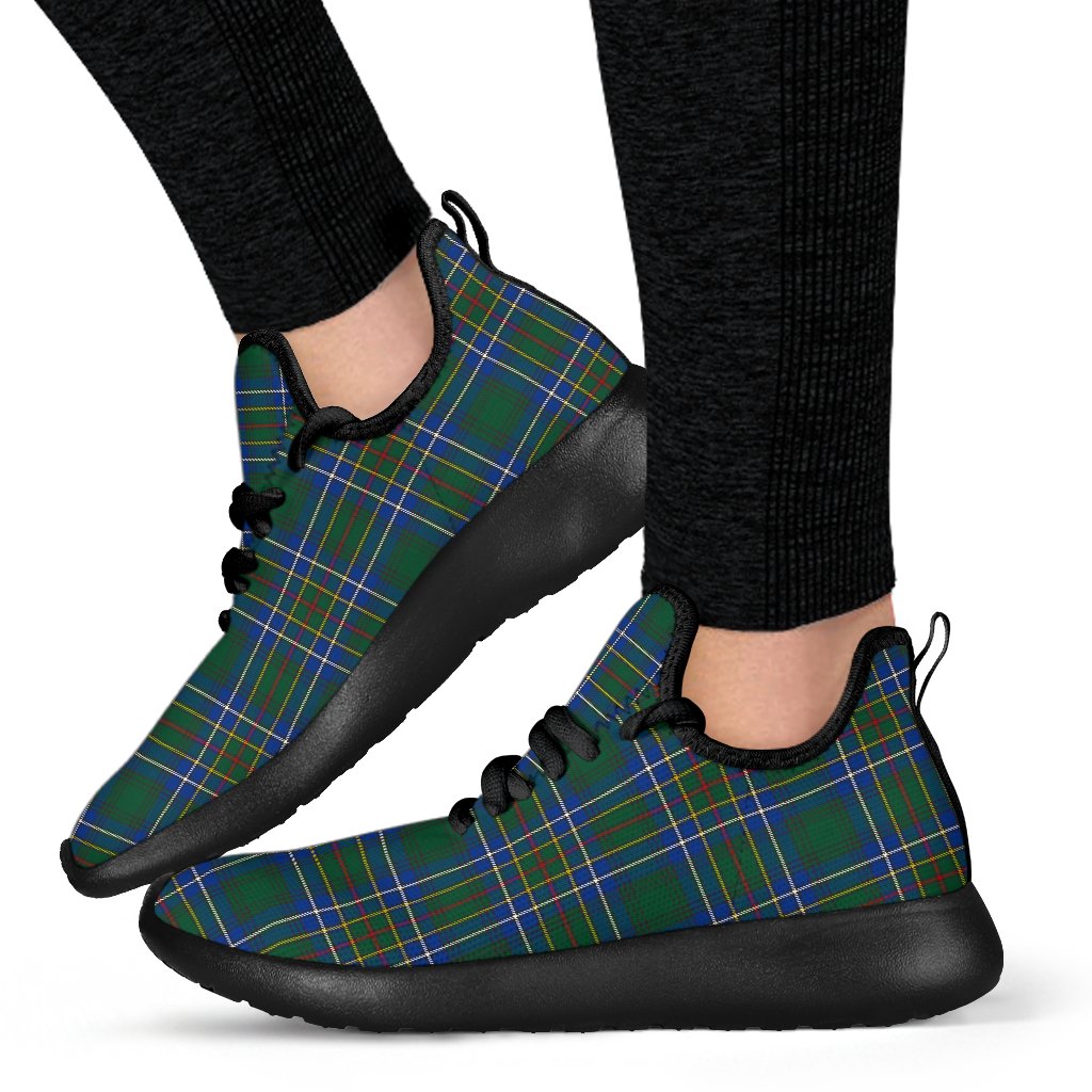 Cockburn Ancient Tartan Plaid Mesh Knit Sneakers