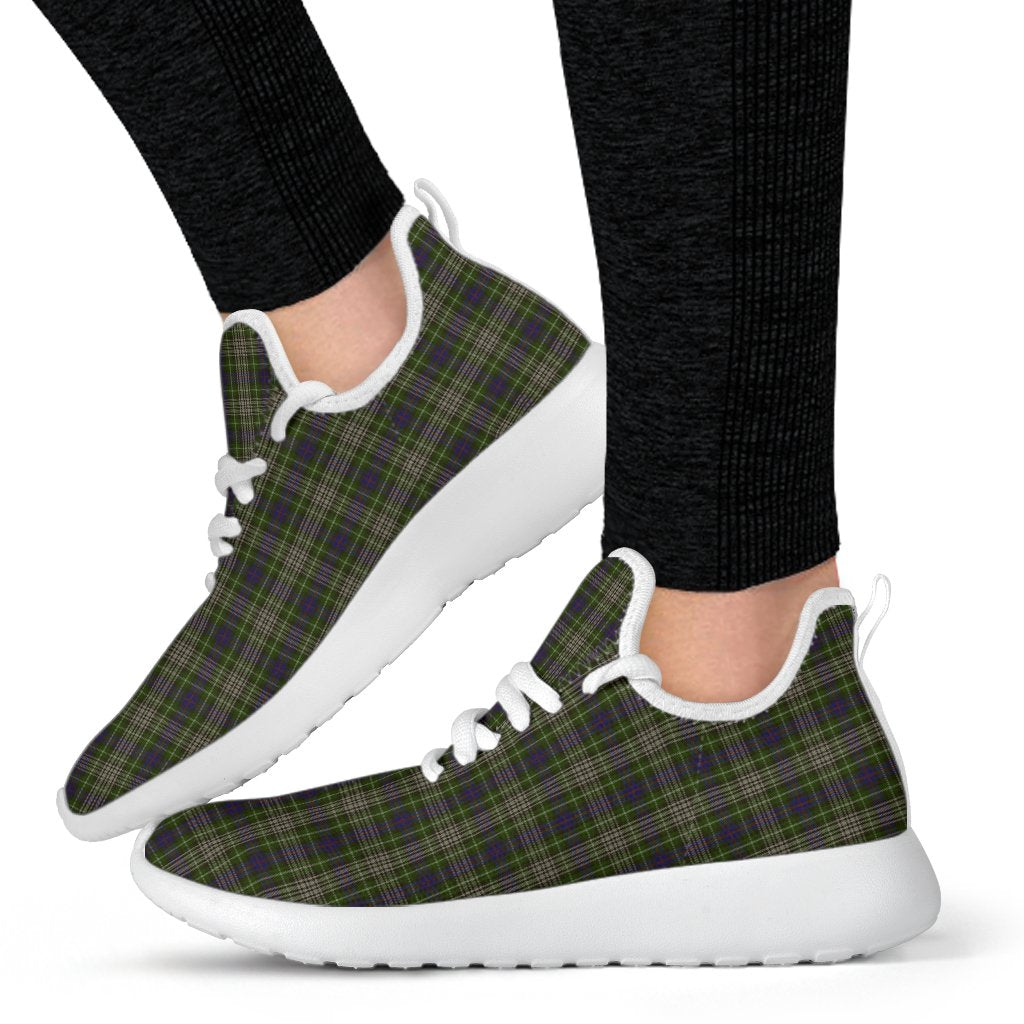 Davidson Tulloch Dress Tartan Plaid Mesh Knit Sneakers