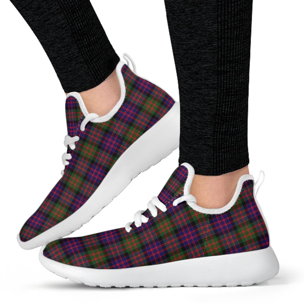 MacDonald Modern Tartan Plaid Mesh Knit Sneakers