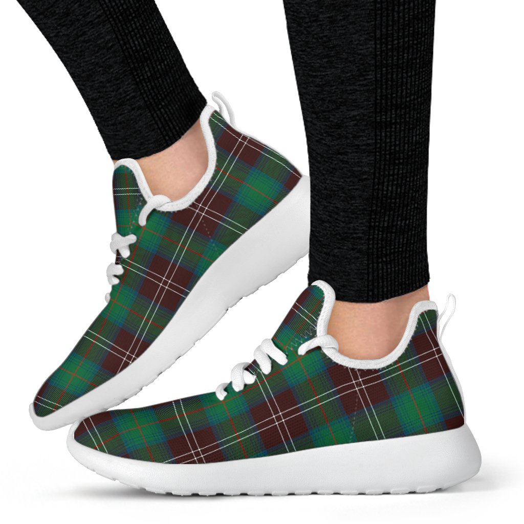 Chisholm Hunting Ancient Tartan Plaid Mesh Knit Sneakers