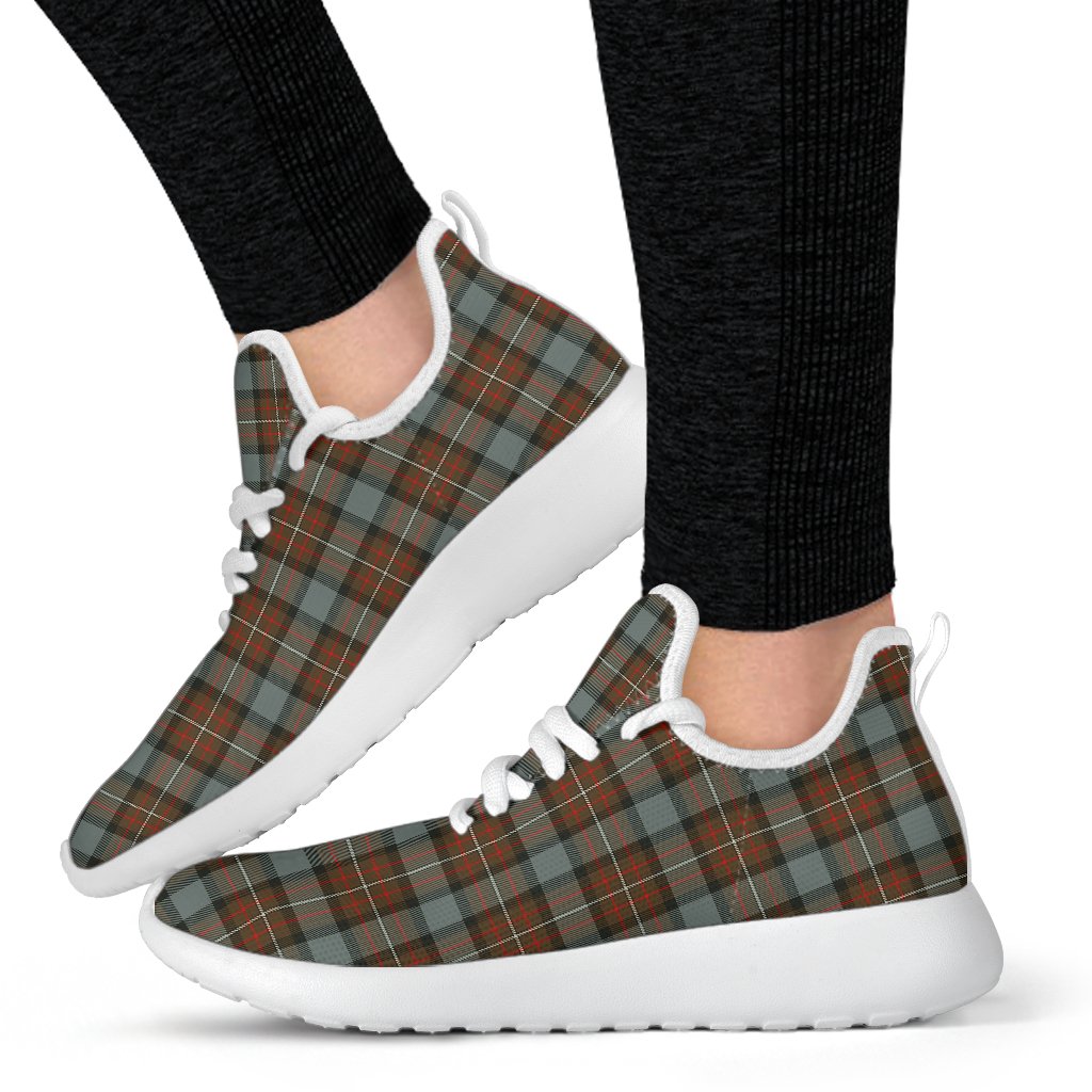 Fergusson Weathered Tartan Plaid Mesh Knit Sneakers